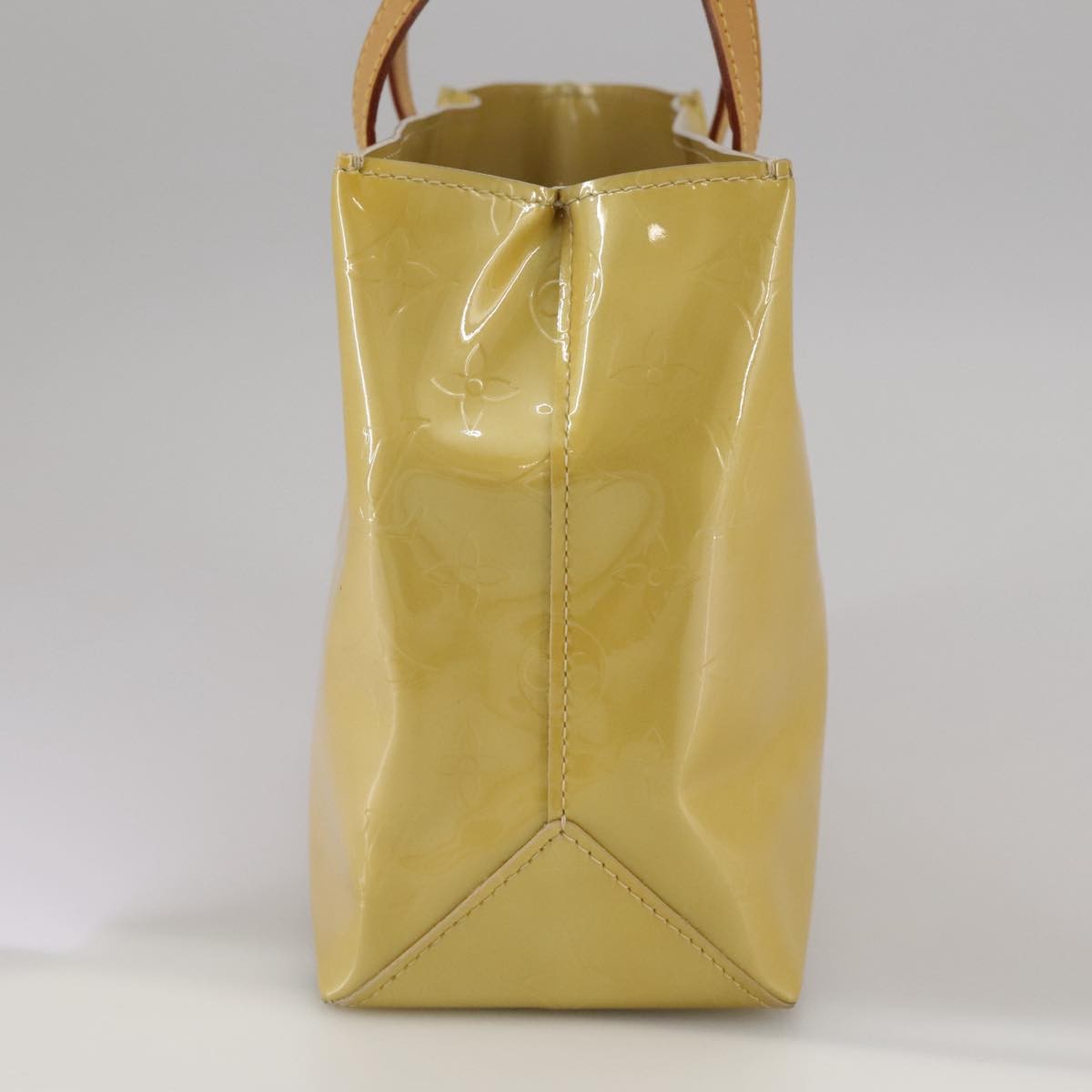 Louis Vuitton Reade Handbag Monogram Vernis Beige Patent_Leather Handbag (Pre-Owned)