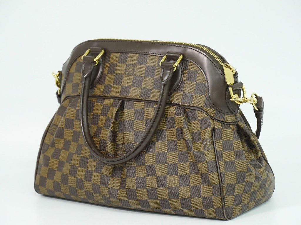 Louis Vuitton Trevi Handbag Damier Brown Canvas Handbag (Pre-Owned)