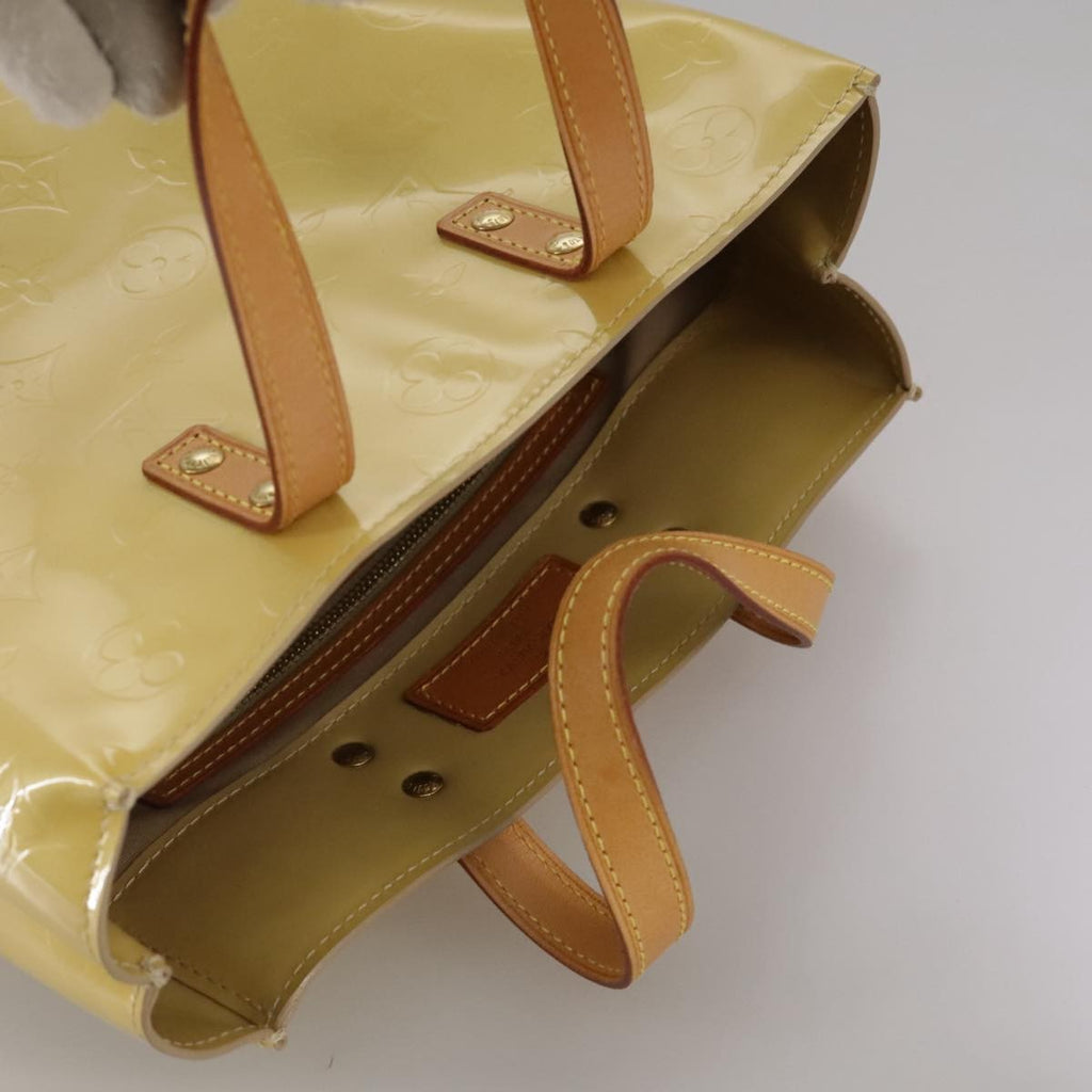 Louis Vuitton Reade Handbag Monogram Vernis Beige Patent_Leather Handbag (Pre-Owned)