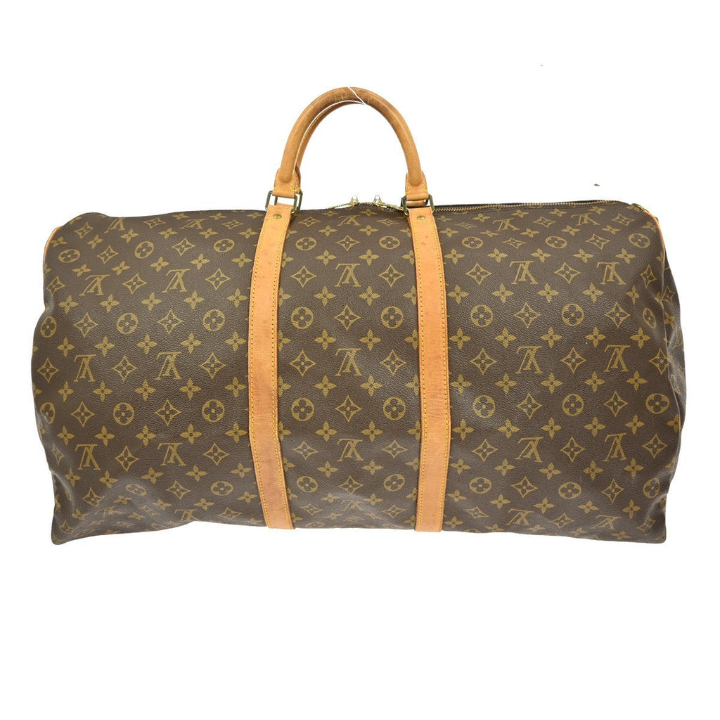 Louis Vuitton Keepall Bag Monogram Canvas Brown Canvas Travel Bag Bag (Pre-Owned)