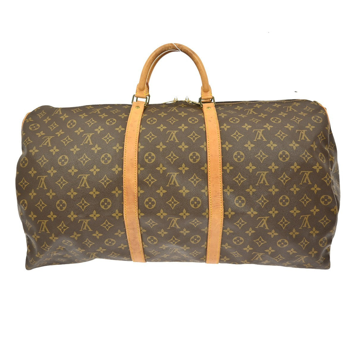 Louis Vuitton Keepall Bag Monogram Canvas Brown Canvas Travel Bag Bag (Pre-Owned)