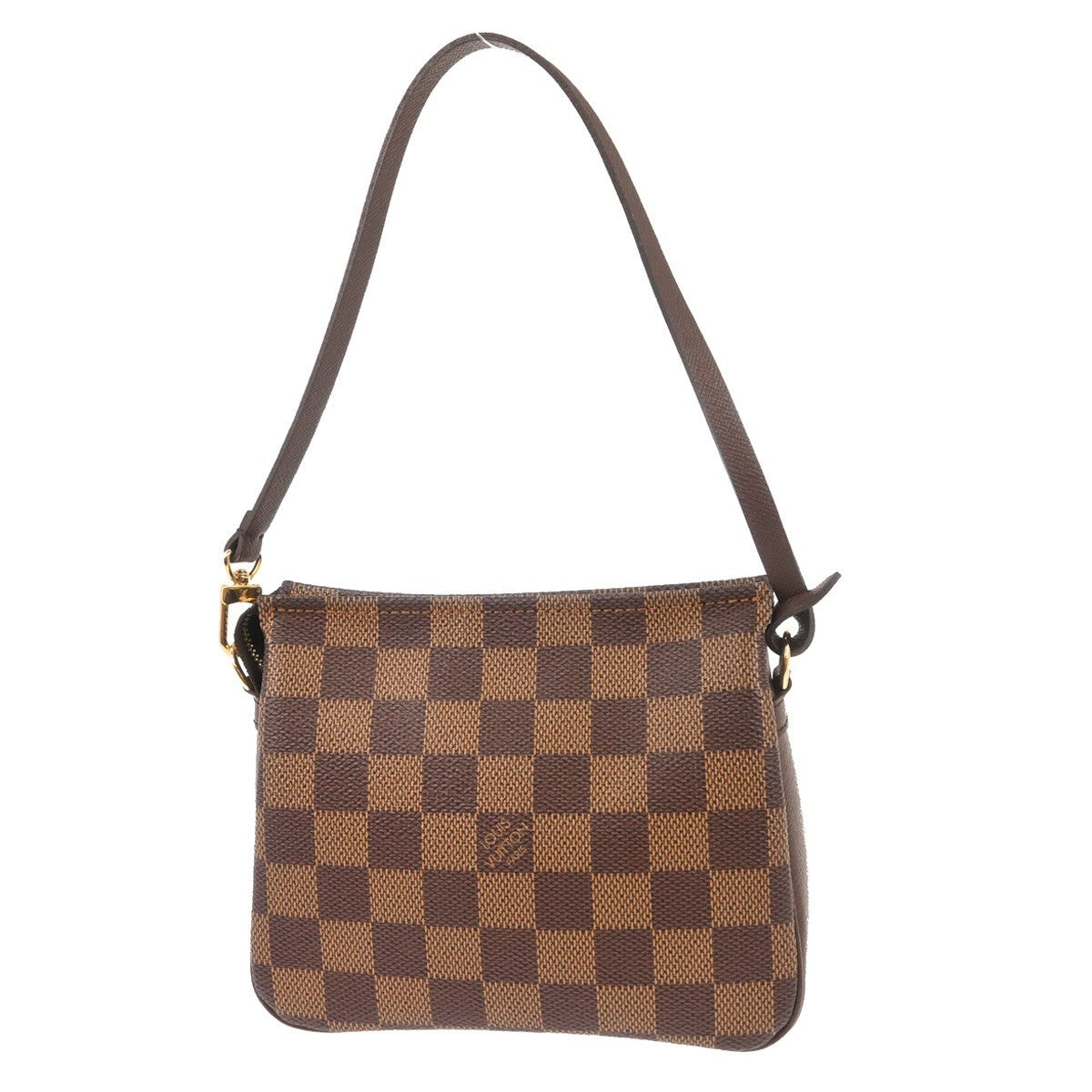 Louis Vuitton Trousse Make Up Bag Damier Brown Canvas Shoulder Bag Bag (Pre-Owned)