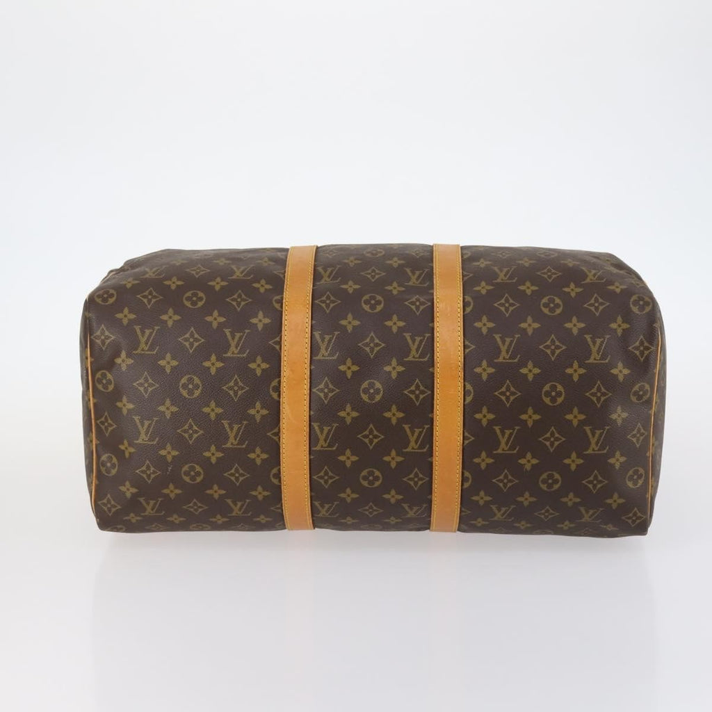 Louis Vuitton Keepall Bag Monogram Canvas Brown Canvas Travel Bag Bag (Pre-Owned)