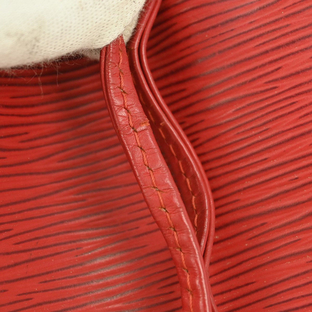 Louis Vuitton Petit Noe Handbag Epi Leather Red Leather Shoulder Bag Bag (Pre-Owned)