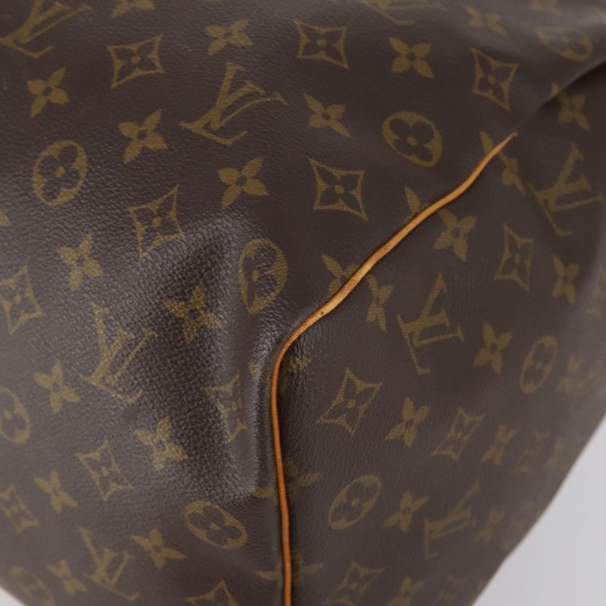 Louis Vuitton Keepall Bag Monogram Canvas Brown Canvas Travel Bag Bag (Pre-Owned)