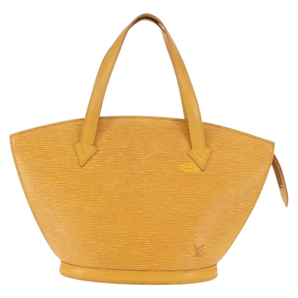 Louis Vuitton Saint Jacques Handbag Epi Leather Yellow Leather Handbag (Pre-Owned)