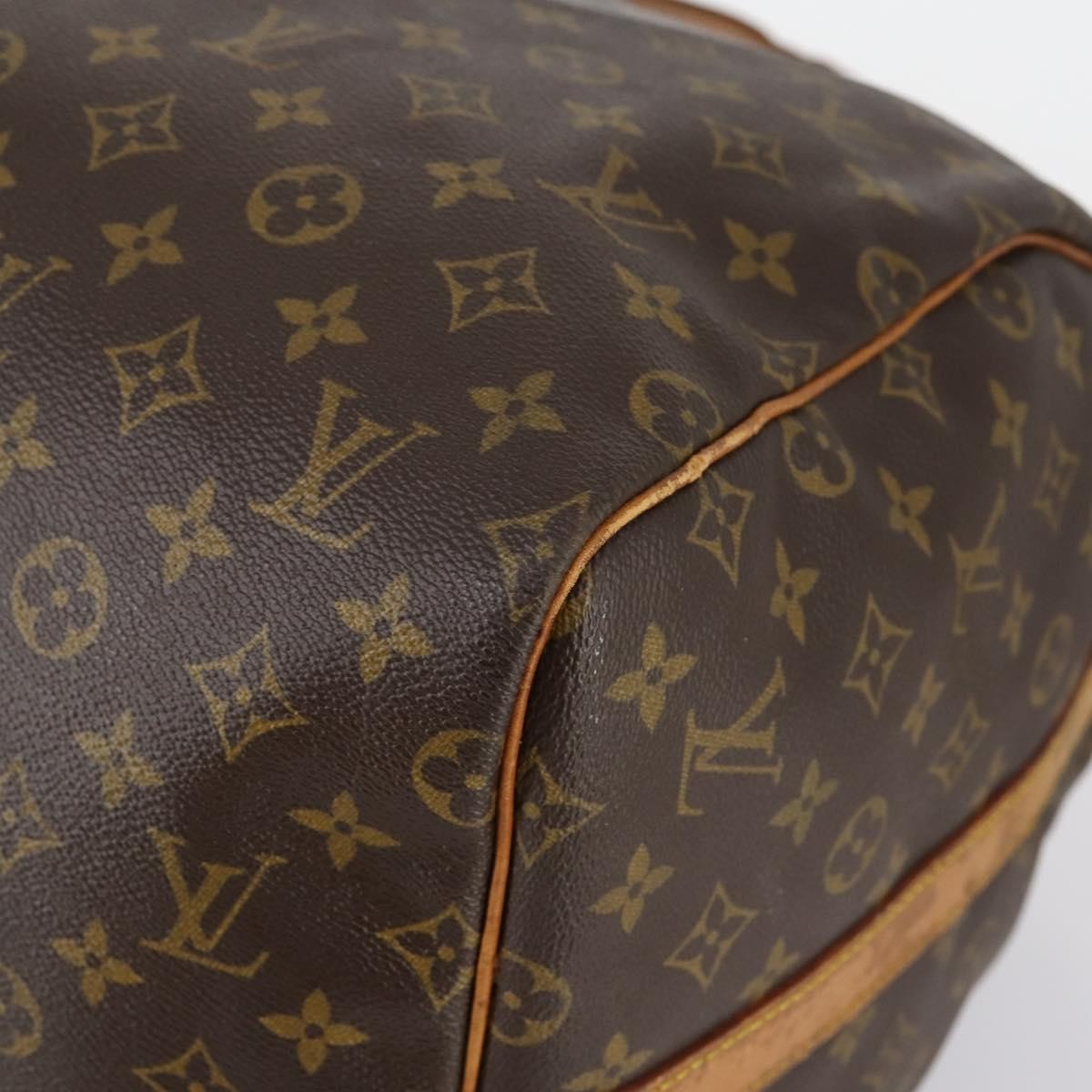 Louis Vuitton Keepall Bandouliere Bag Monogram Canvas Brown Canvas Travel Bag Bag (Pre-Owned)
