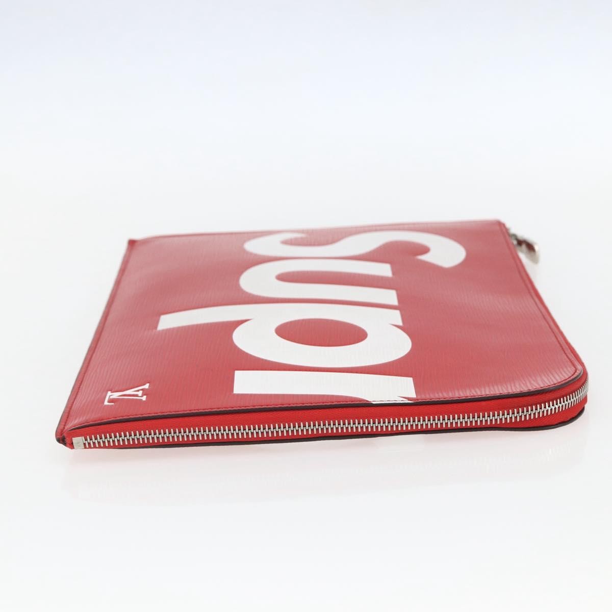 Louis Vuitton Pochette Jour Limited Edition Supreme Epi Leather Red Leather Clutche & Pouche Bag (Pre-Owned)