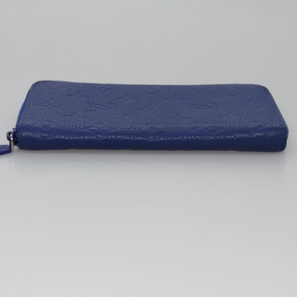 Louis Vuitton Portefeuille Zippy Monogramme Empreinte Monogramme Empreinte Blue Leather Wallets Accessory (Pre-Owned)