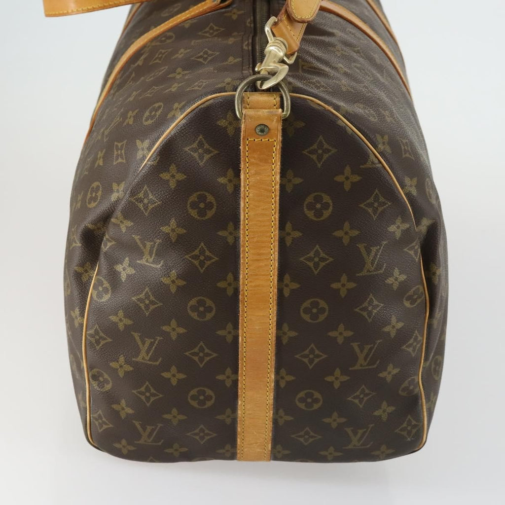 Louis Vuitton Keepall Bandouliere Bag Monogram Canvas Brown Canvas Travel Bag Bag (Pre-Owned)