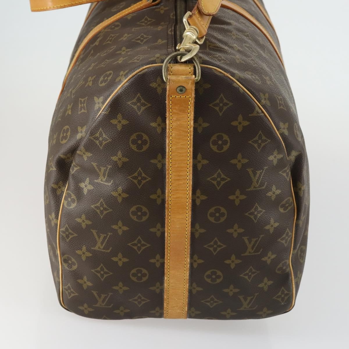 Louis Vuitton Keepall Bandouliere Bag Monogram Canvas Brown Canvas Travel Bag Bag (Pre-Owned)