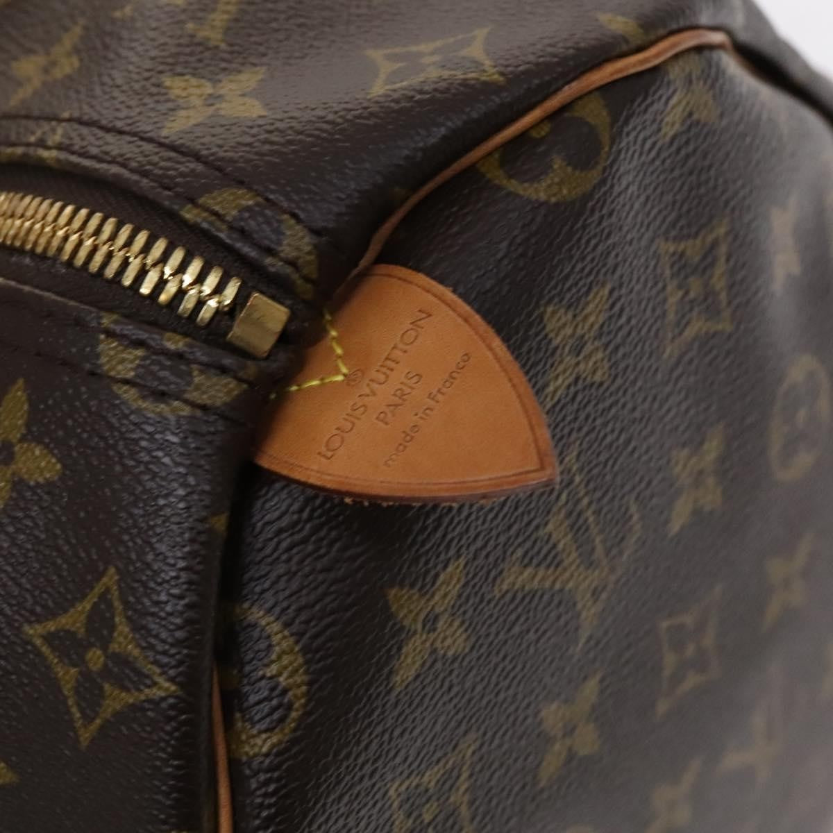Louis Vuitton Keepall Bag Monogram Canvas Brown Canvas Bag (Pre-Owned)