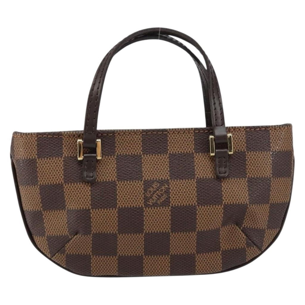Louis Vuitton Manosque Pochette Damier Brown Canvas Clutche & Pouche Bag (Pre-Owned)