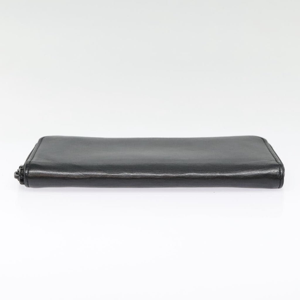 Louis Vuitton Zippy Wallet Vertical Monogram Shadow Leather Black Leather Wallets Accessory (Pre-Owned)