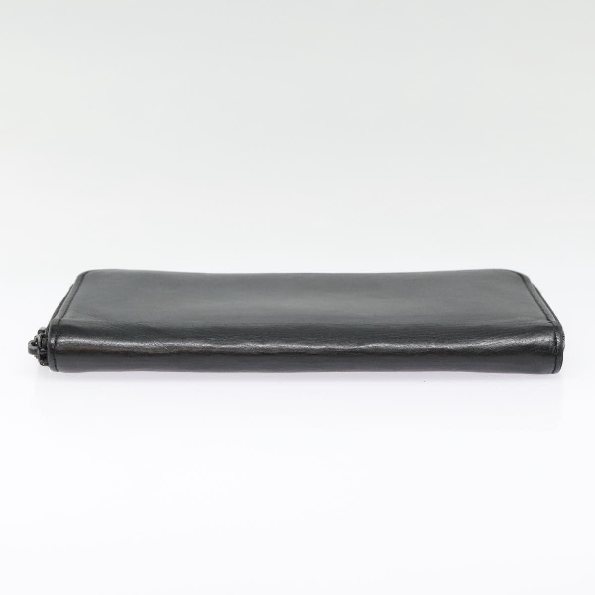 Louis Vuitton Zippy Wallet Vertical Monogram Shadow Leather Black Leather Wallets Accessory (Pre-Owned)
