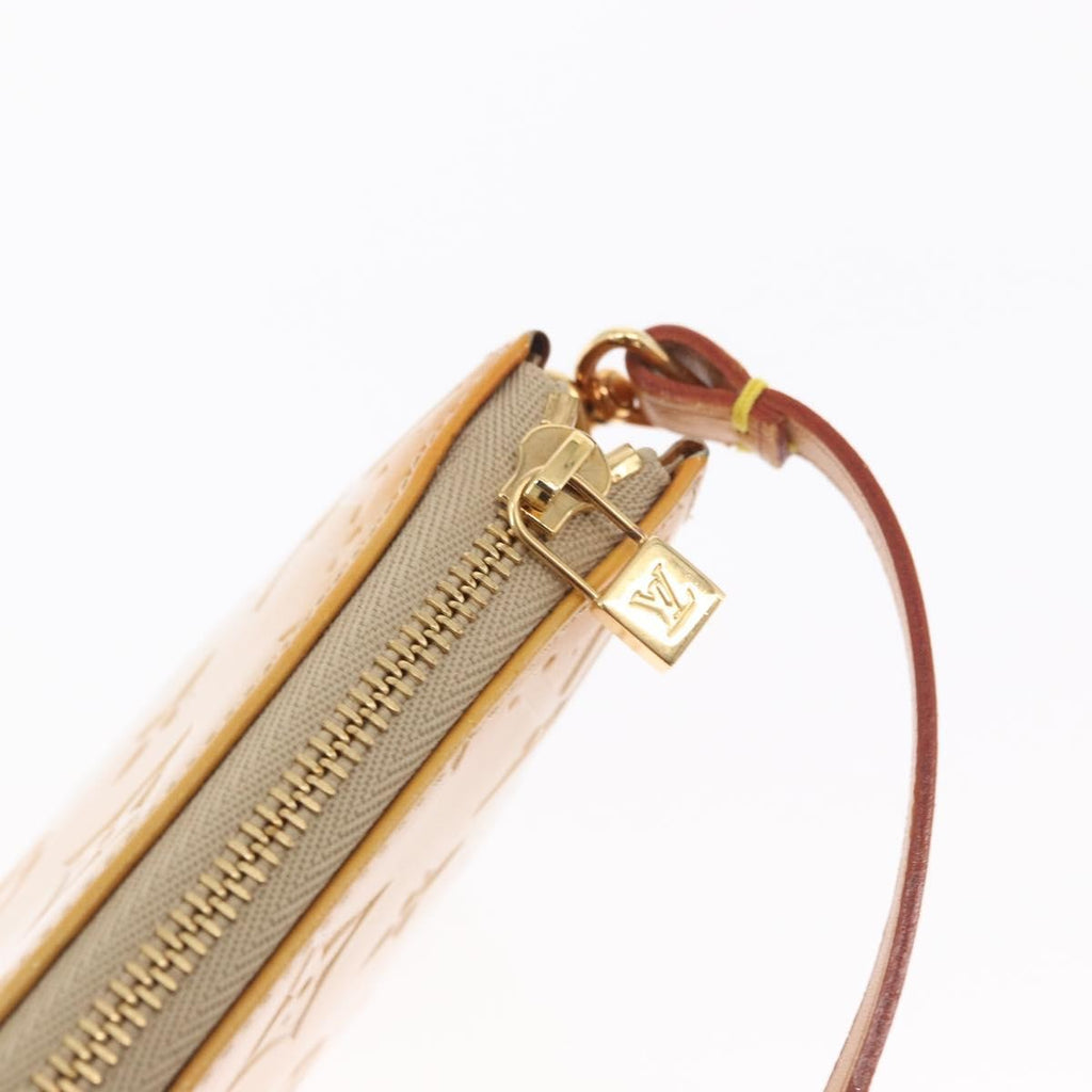 Louis Vuitton Lexington Pochette Patent Leather Beige Patent_Leather Clutche & Pouche Bag (Pre-Owned)
