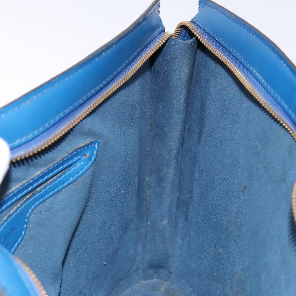 Louis Vuitton Saint Jacques Handbag Epi Leather Blue Leather Shoulder Bag Bag (Pre-Owned)