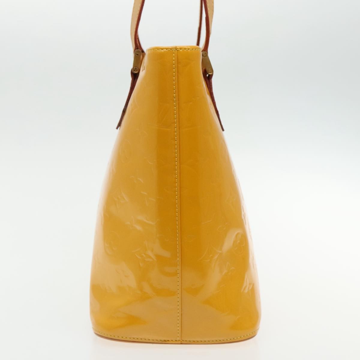 Louis Vuitton Houston Handbag Monogram Vernis Yellow Patent_Leather Bag (Pre-Owned)