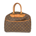 Louis Vuitton Deauville Handbag Monogram Canvas Brown Canvas Handbag (Pre-Owned)