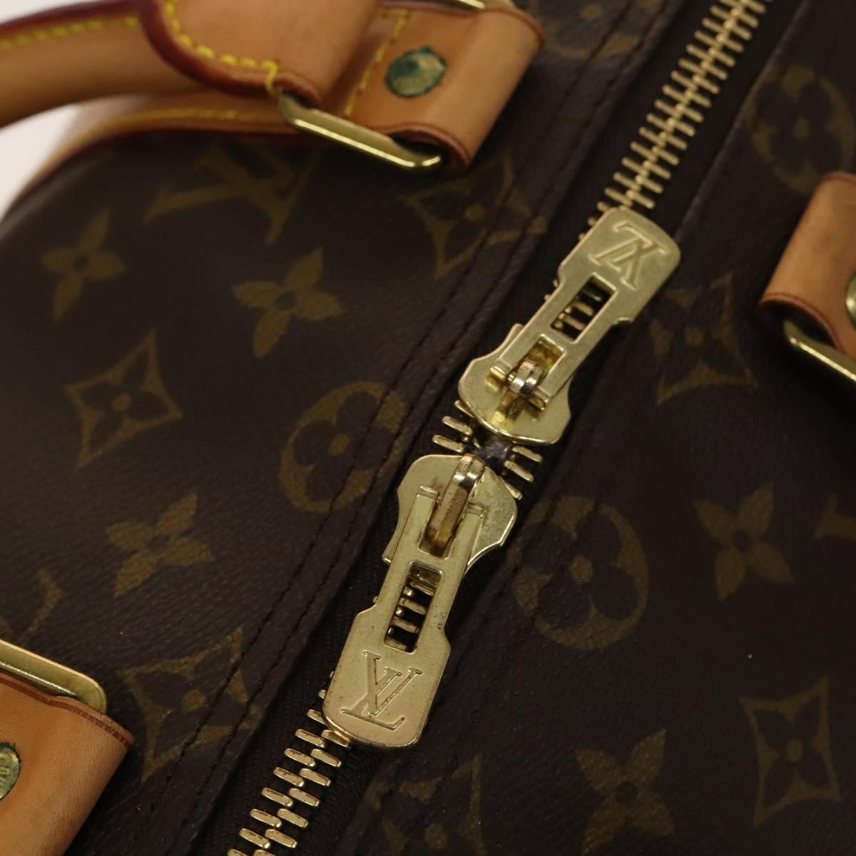 Louis Vuitton Keepall Bag Monogram Canvas Brown Canvas Bag (Pre-Owned)