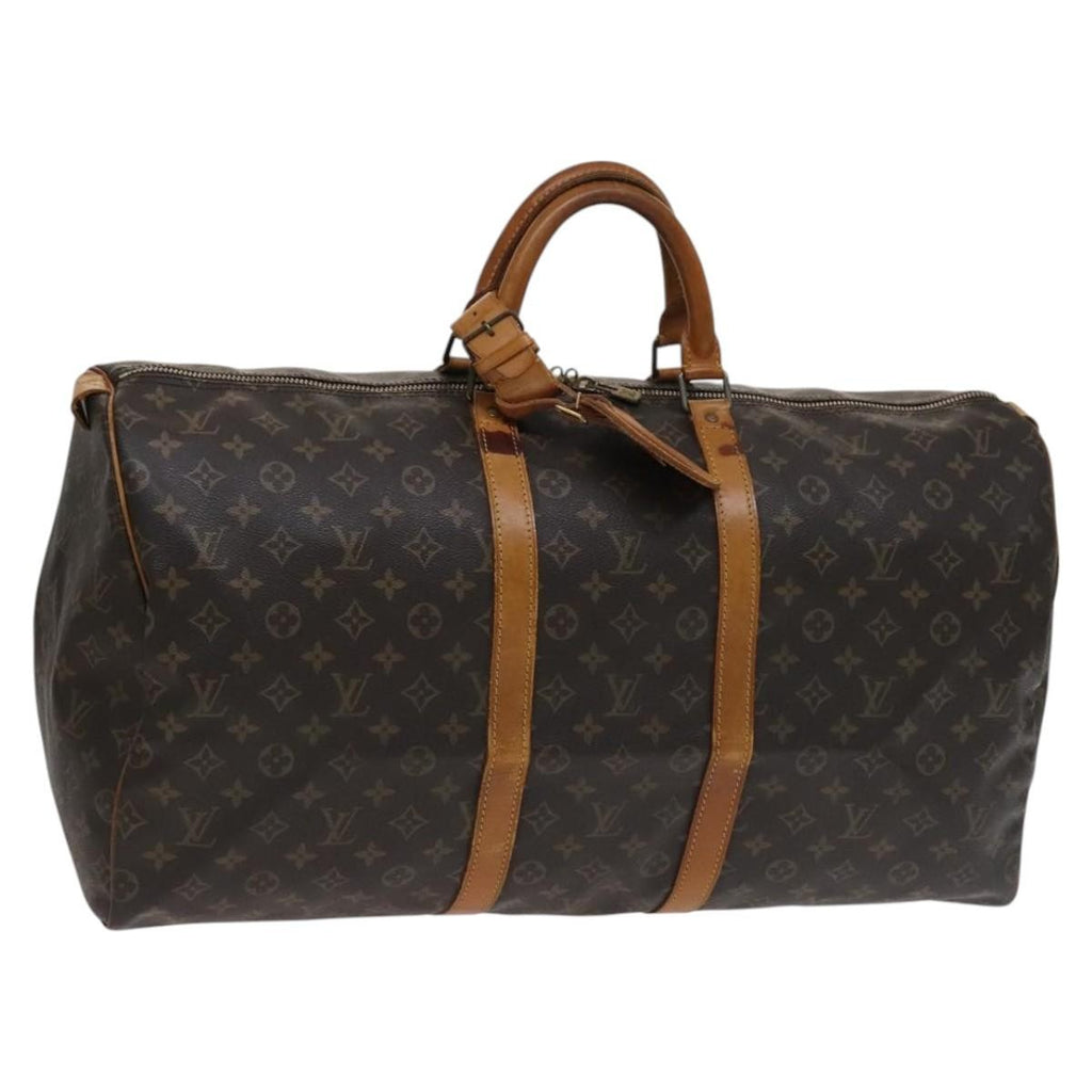 Louis Vuitton Keepall Bag Monogram Canvas Brown Canvas Bag (Pre-Owned)