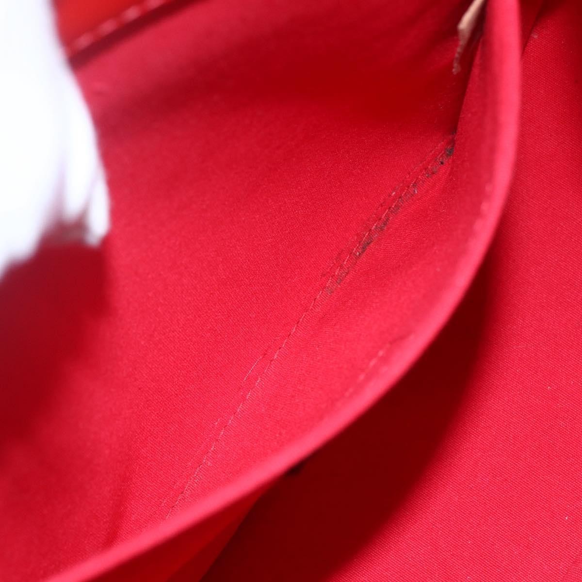 Louis Vuitton Biscayne Bay Handbag Monogram Vernis Red Patent_Leather Bag (Pre-Owned)