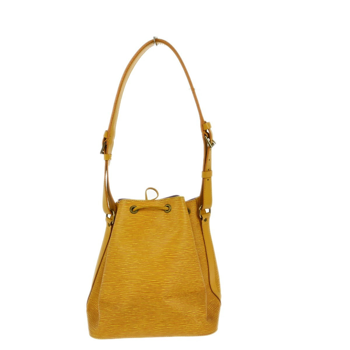 Louis Vuitton Petit Noe Handbag Epi Leather Yellow Leather Shoulder Bag Bag (Pre-Owned)