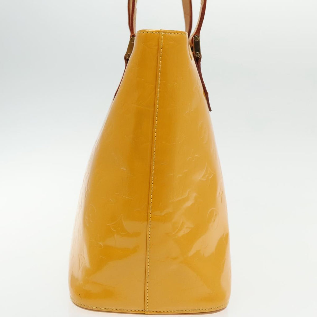 Louis Vuitton Houston Handbag Monogram Vernis Yellow Patent_Leather Bag (Pre-Owned)