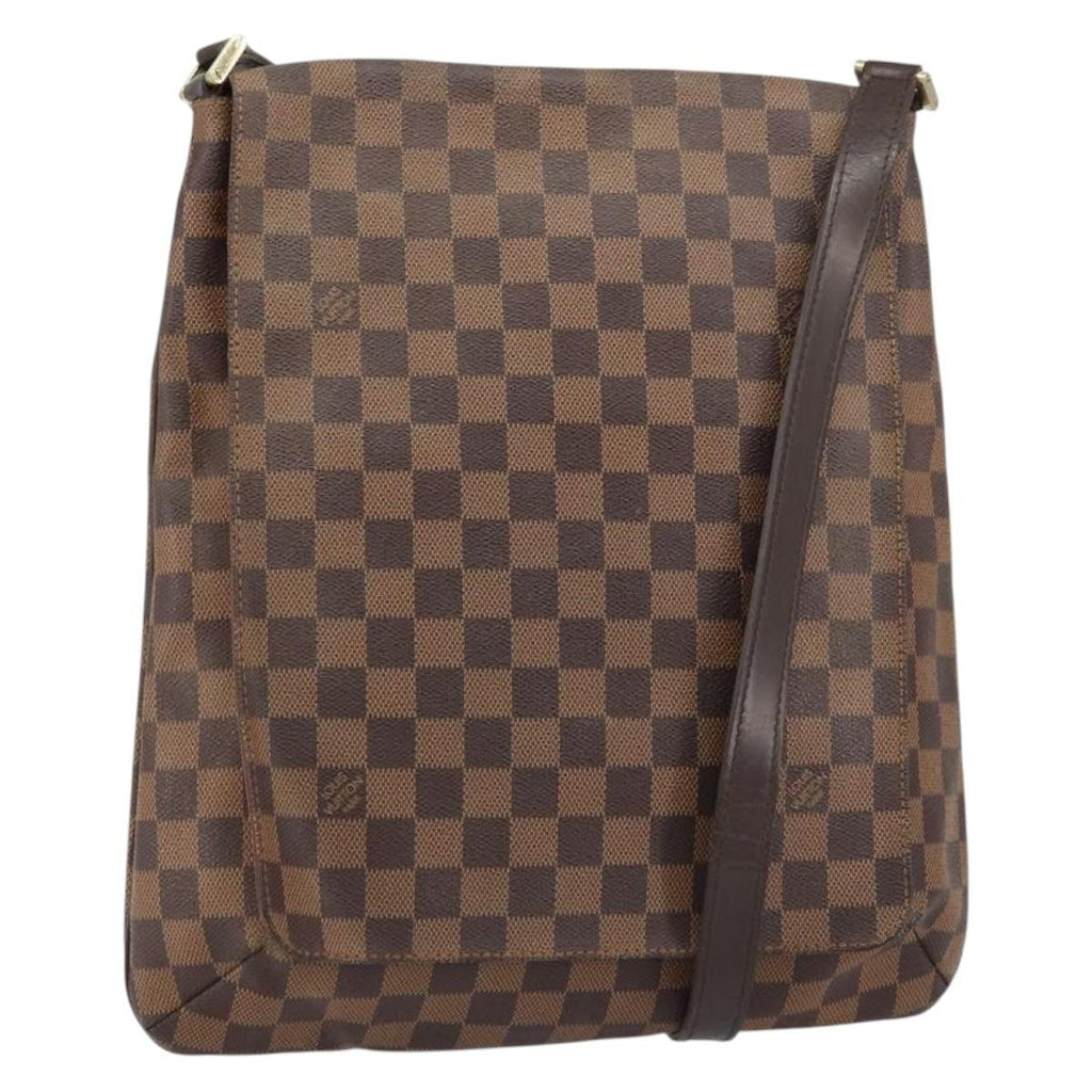 Louis Vuitton Musette Handbag Damier Brown Canvas Shoulder Bag Bag (Pre-Owned)