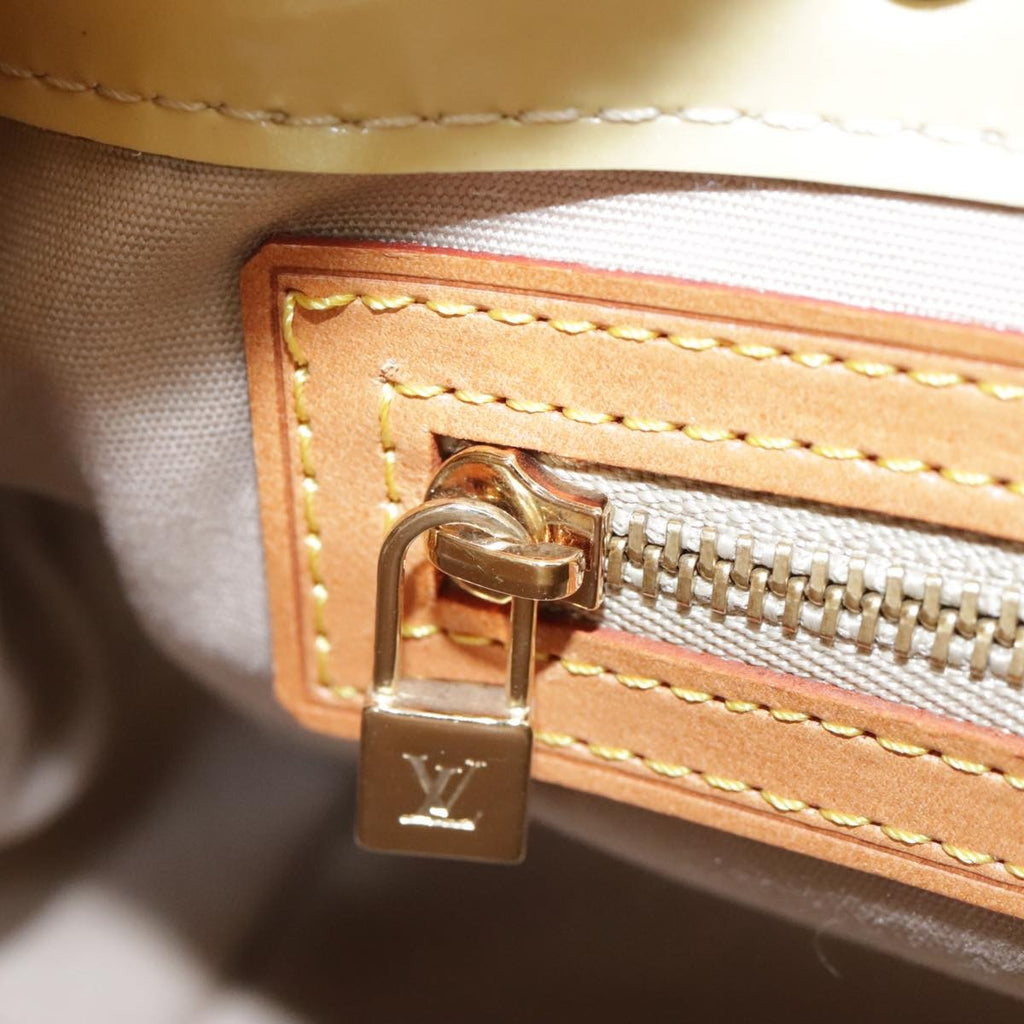 Louis Vuitton Reade Handbag Monogram Vernis Beige Patent_Leather Handbag (Pre-Owned)