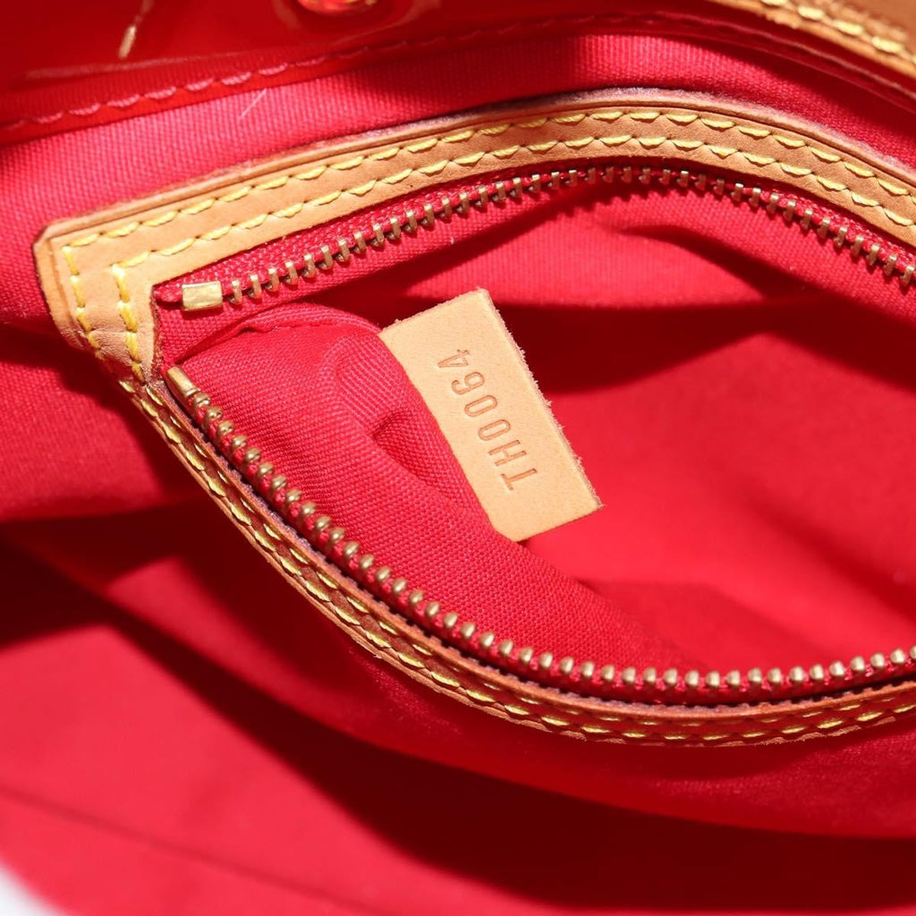 Louis Vuitton Reade Handbag Monogram Vernis Red Patent_Leather Handbag (Pre-Owned)