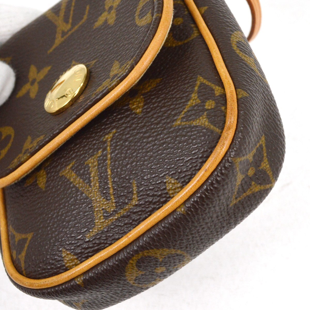 Louis Vuitton Cancun Pochette Monogram Canvas Brown Canvas Clutche & Pouche Bag (Pre-Owned)