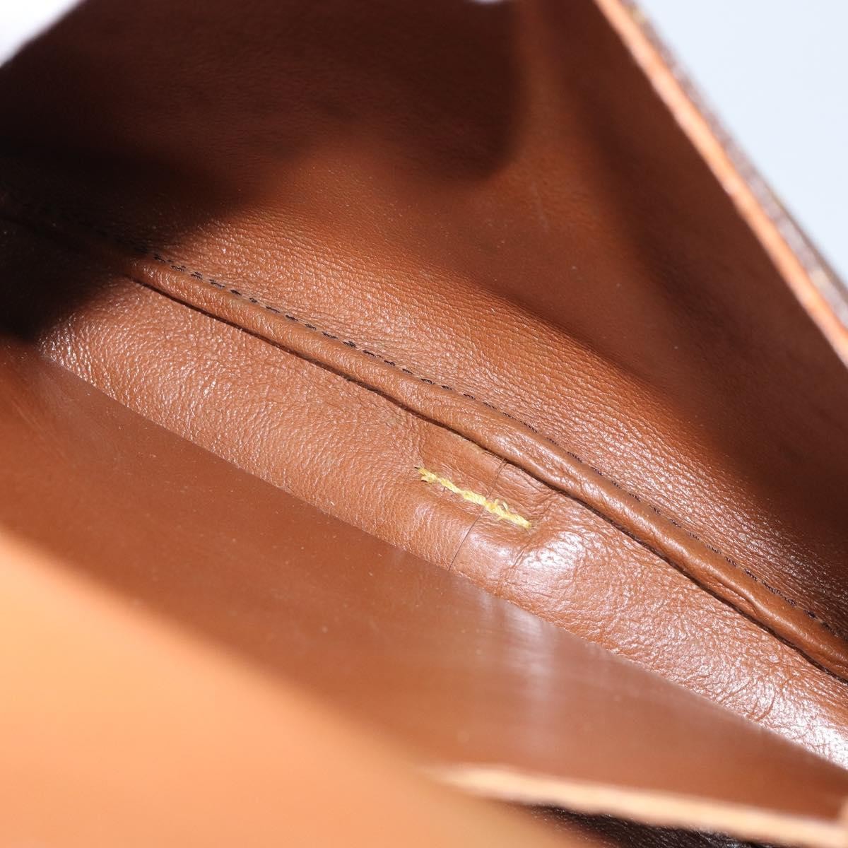 Louis Vuitton Cartouchiere Handbag Monogram Canvas Brown Canvas Shoulder Bag Bag (Pre-Owned)