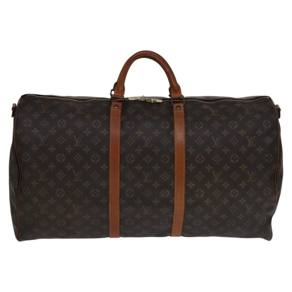 Louis Vuitton Keepall Bandouliere Bag Monogram Canvas Brown Canvas Bag (Pre-Owned)