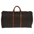 Louis Vuitton Keepall Bandouliere Bag Monogram Canvas Brown Canvas Bag (Pre-Owned)