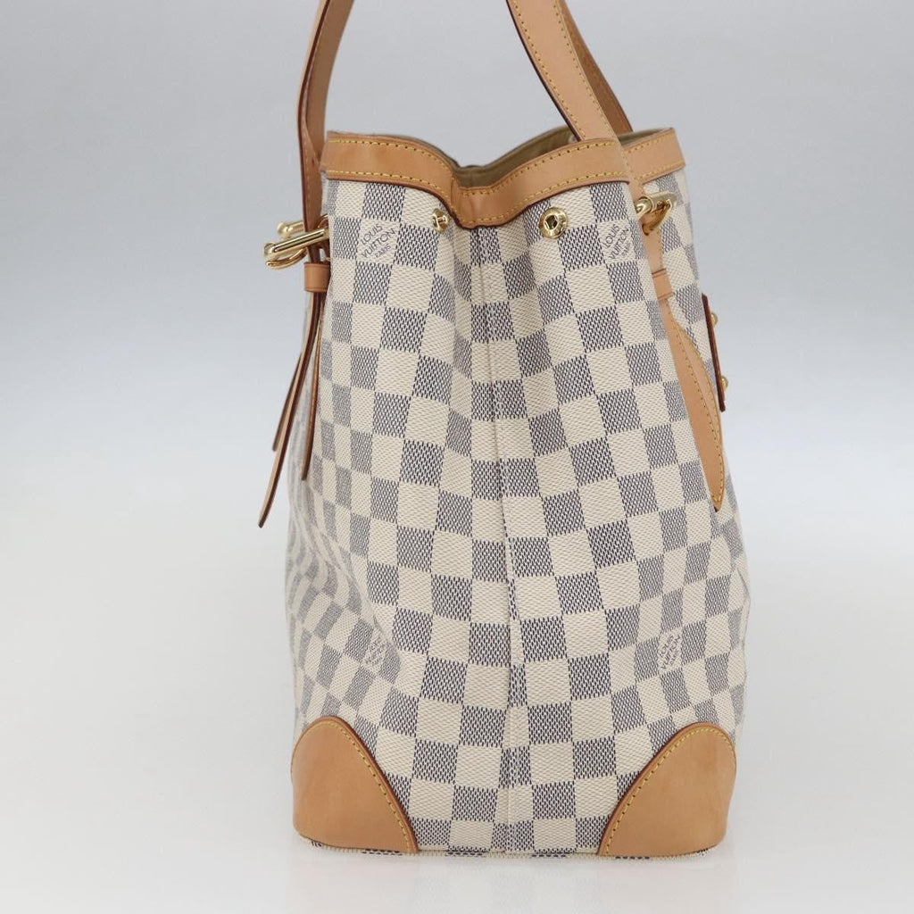 Louis Vuitton Hampstead Handbag Damier White Canvas Tote Bag Bag (Pre-Owned)