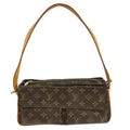 Louis Vuitton Viva Cite Handbag Monogram Canvas Brown Canvas Shoulder Bag Bag (Pre-Owned)