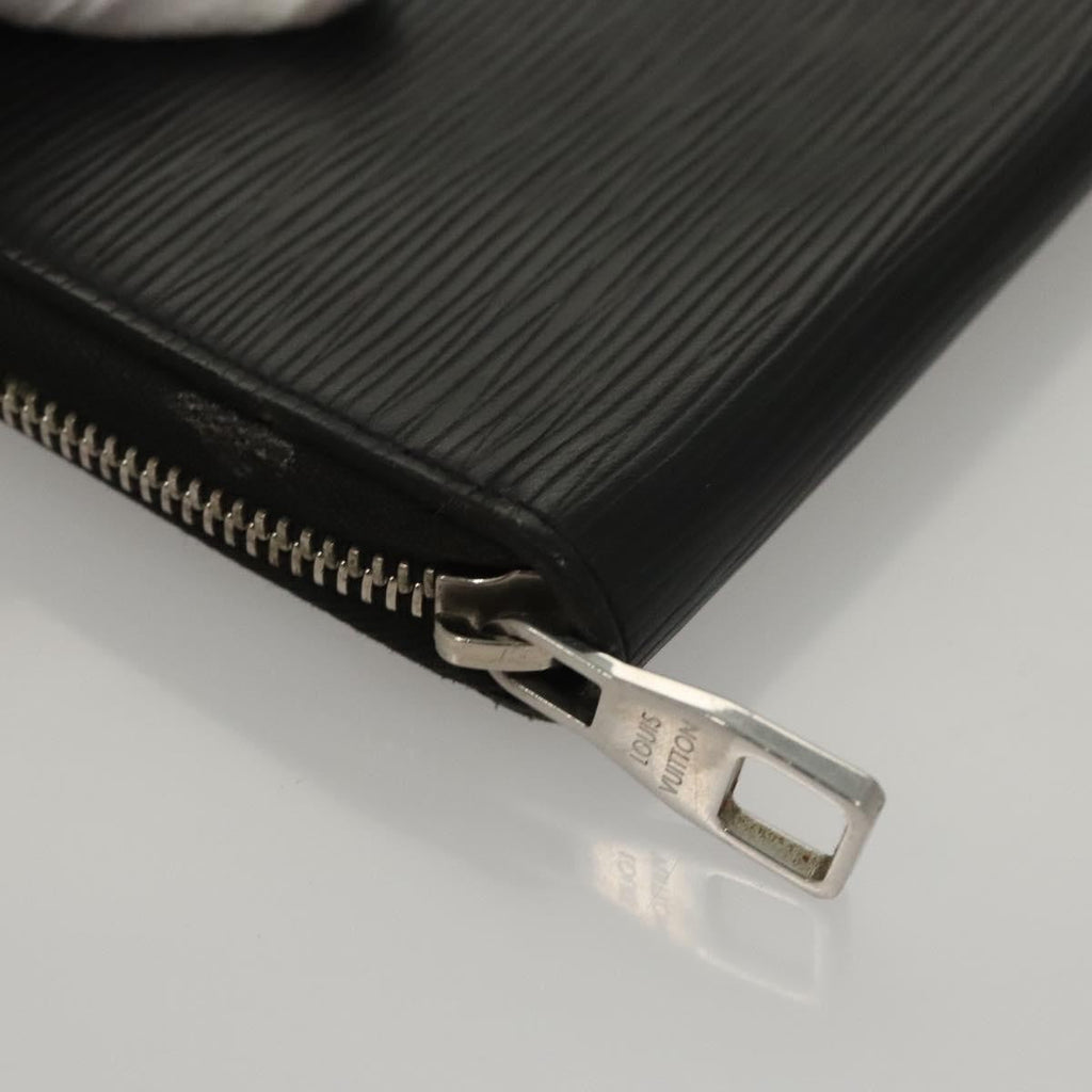 Louis Vuitton Zippy Organizer Epi Leather Black Leather Wallets Accessory (Pre-Owned)