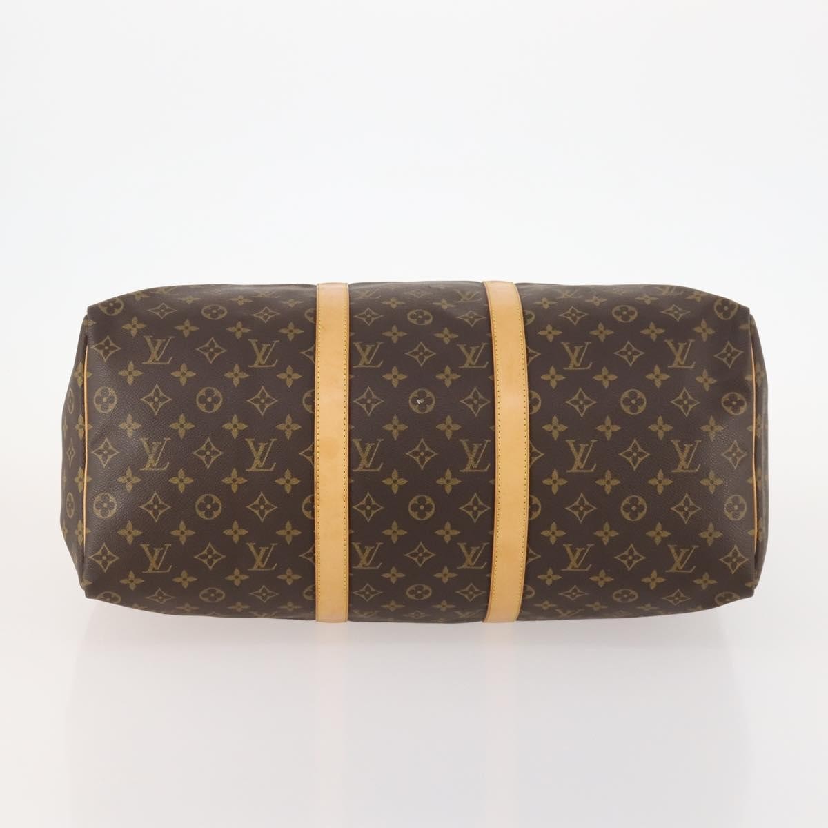 Louis Vuitton Keepall Bag Monogram Canvas Brown Canvas Travel Bag Bag (Pre-Owned)