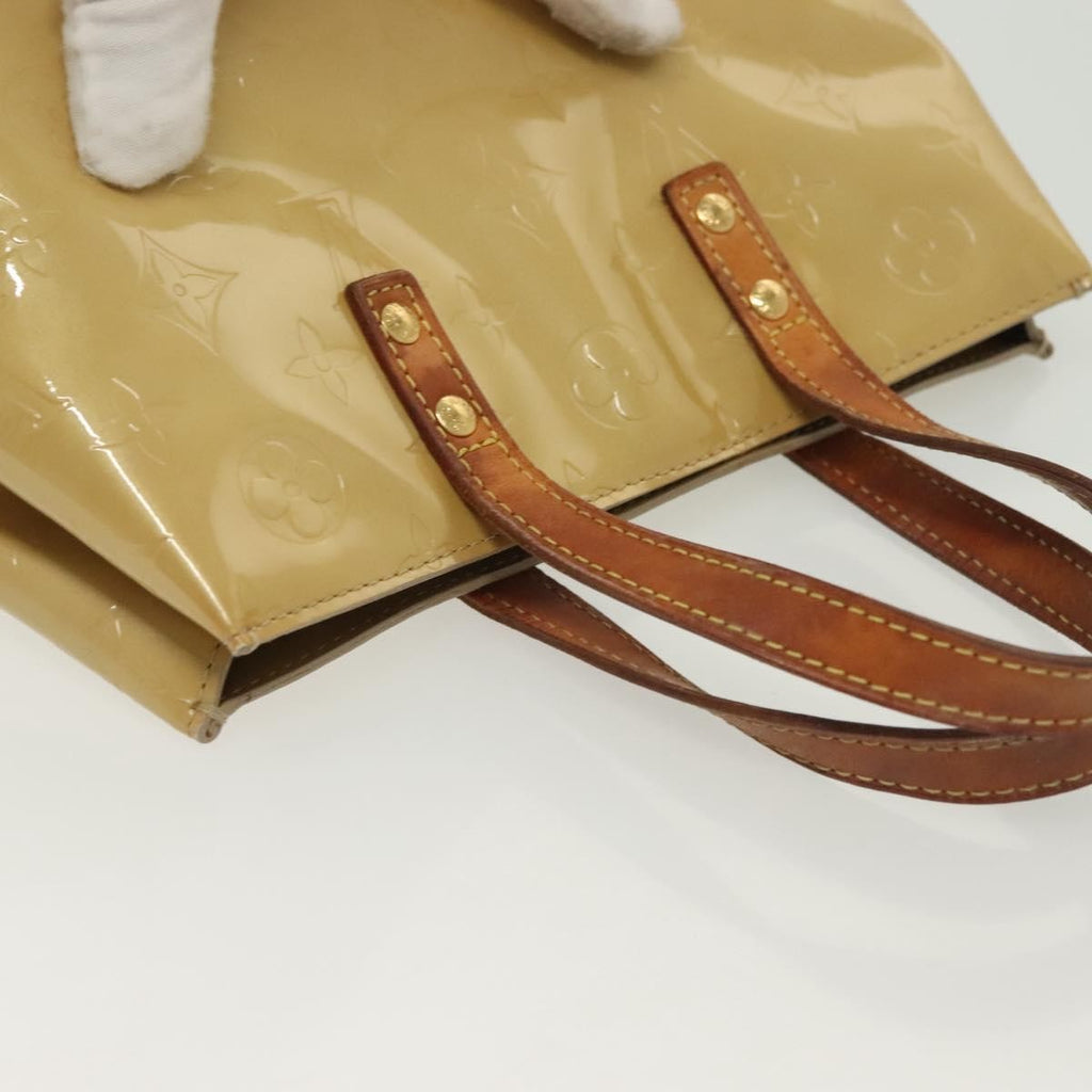 Louis Vuitton Reade Handbag Monogram Vernis Beige Patent_Leather Handbag (Pre-Owned)