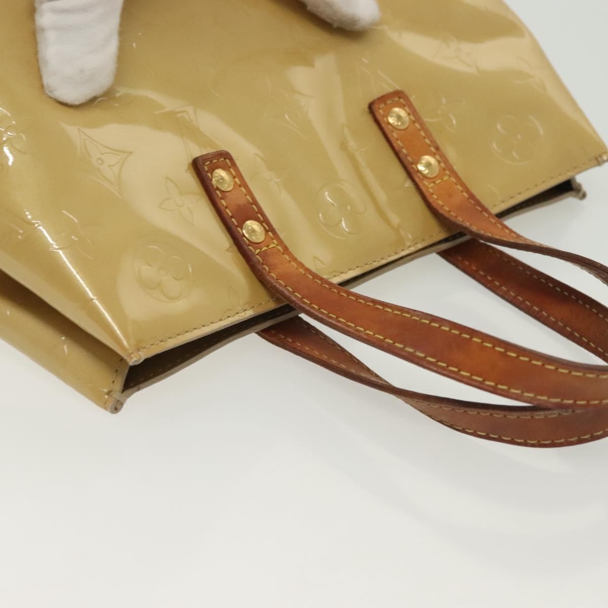 Louis Vuitton Reade Handbag Monogram Vernis Beige Patent_Leather Handbag (Pre-Owned)