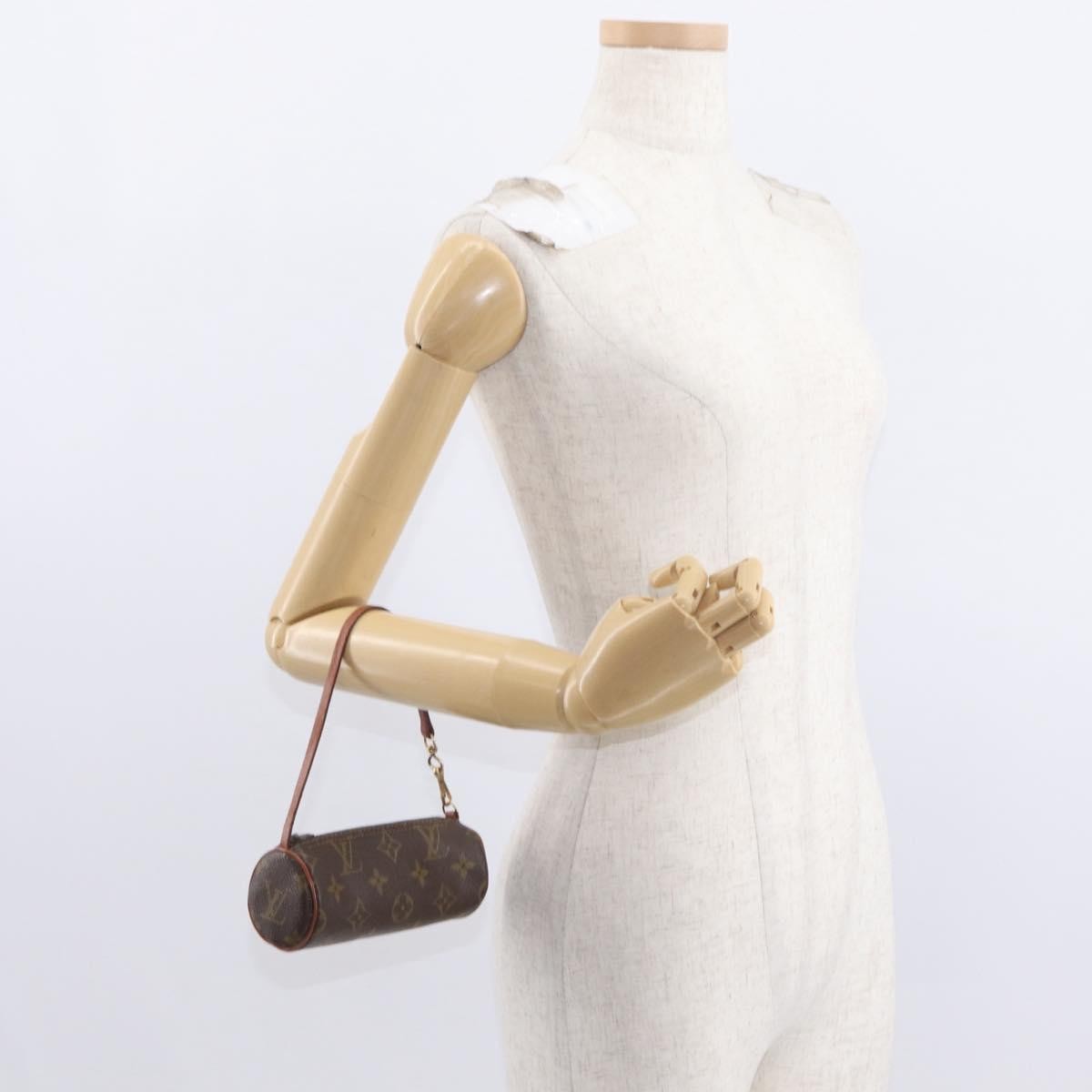 Louis Vuitton Papillon Pochette Monogram Canvas Brown Canvas Clutche & Pouche Bag (Pre-Owned)