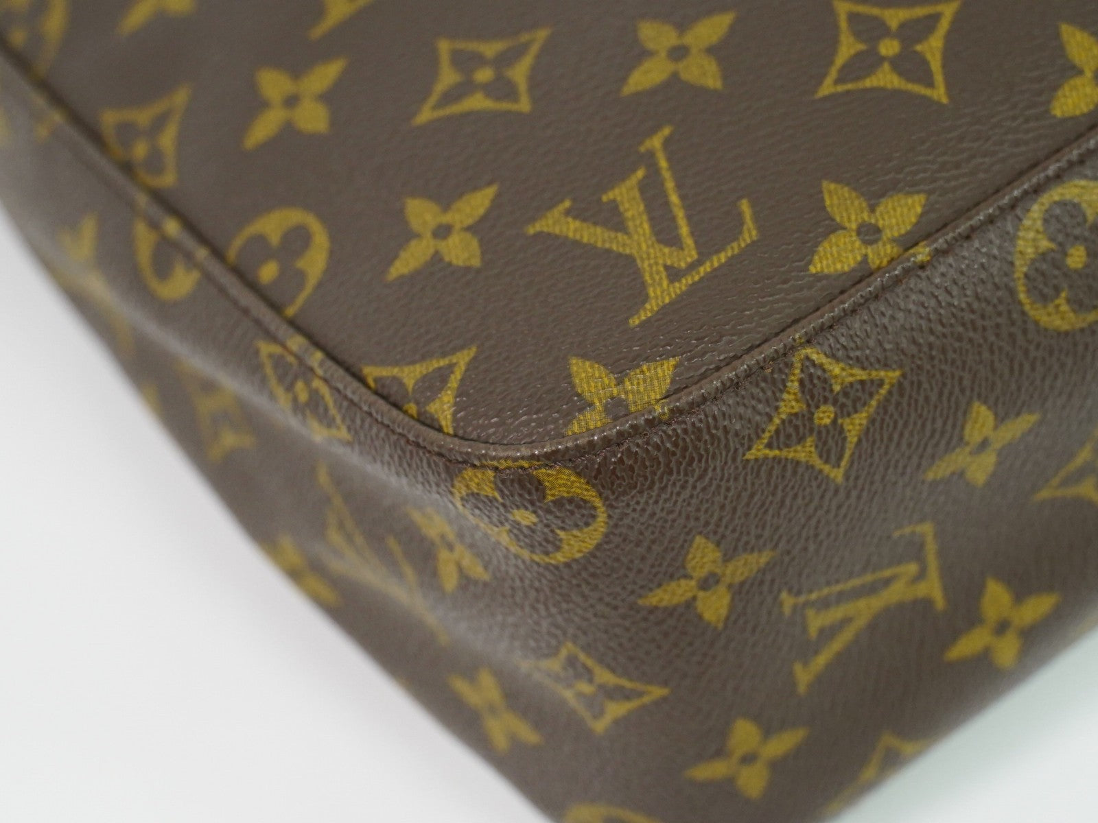 Louis Vuitton Monogram Looping Handbag Monogram Canvas Brown Canvas Shoulder Bag Bag (Pre-Owned)