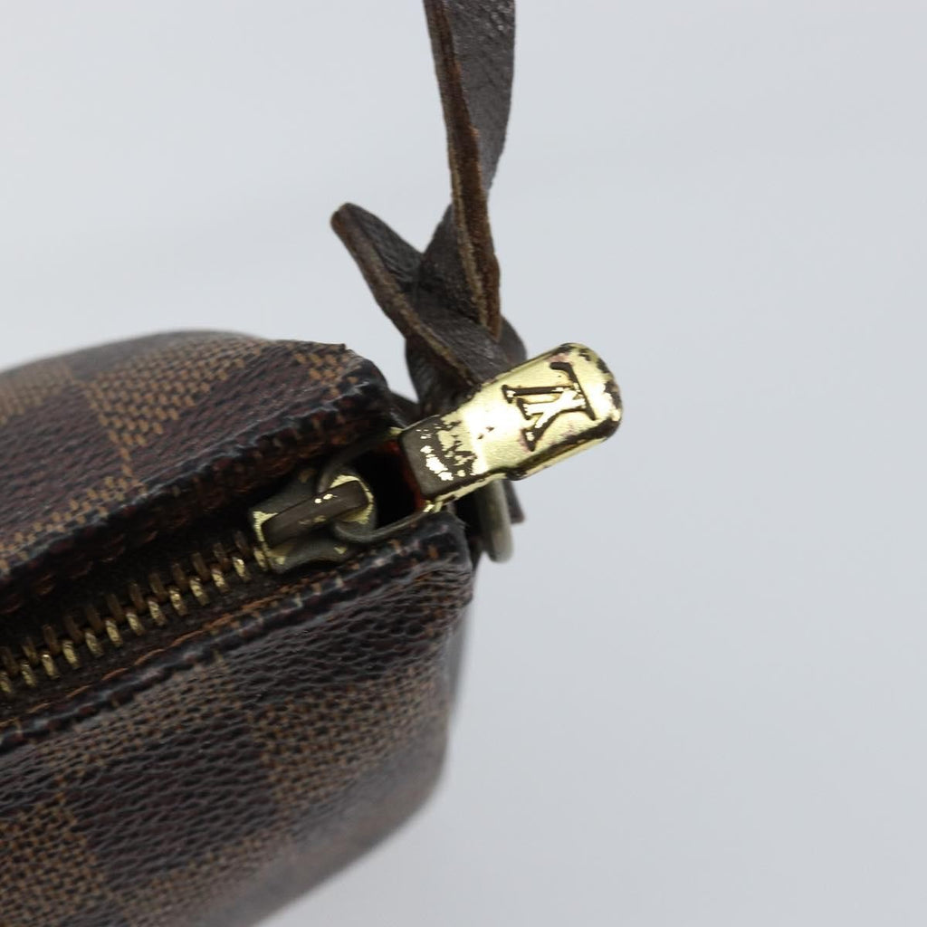 Louis Vuitton Trousse Make Up Bag Damier Canvas Brown Canvas Clutche & Pouche Bag (Pre-Owned)