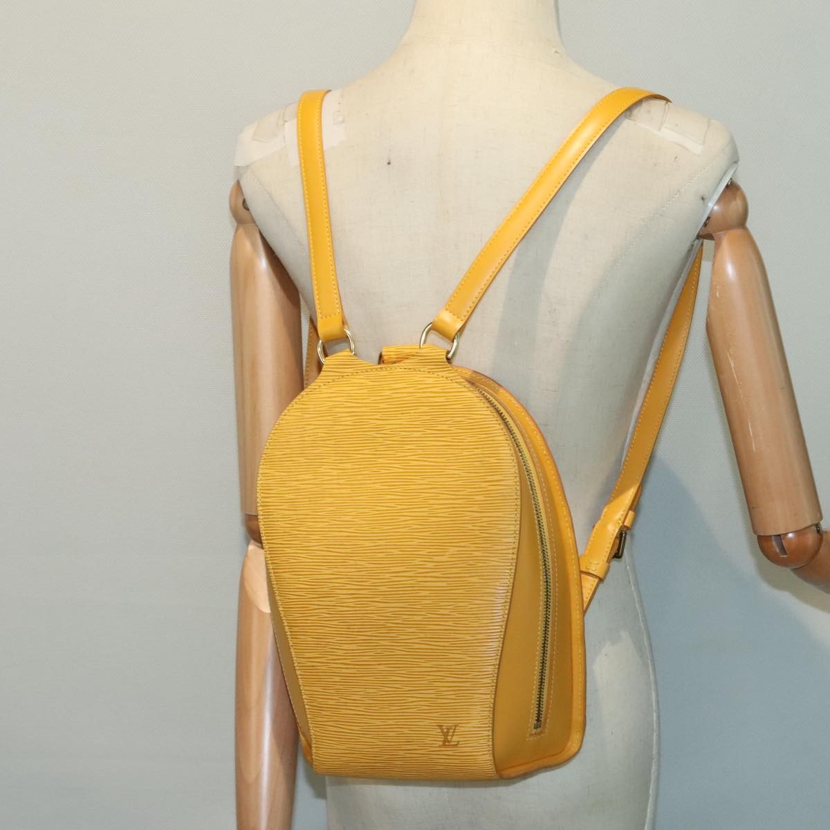 Louis Vuitton Mabillon Backpack Epi Leather Yellow Leather Backpack Bag (Pre-Owned)