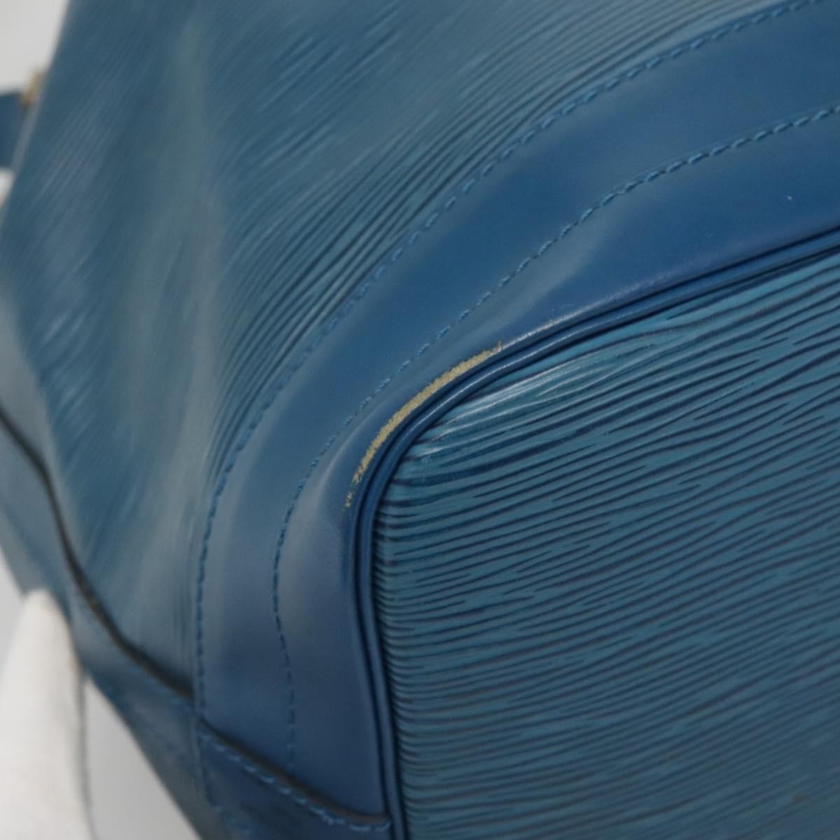 Louis Vuitton Noe Handbag Epi Leather Blue Leather Bag (Pre-Owned)