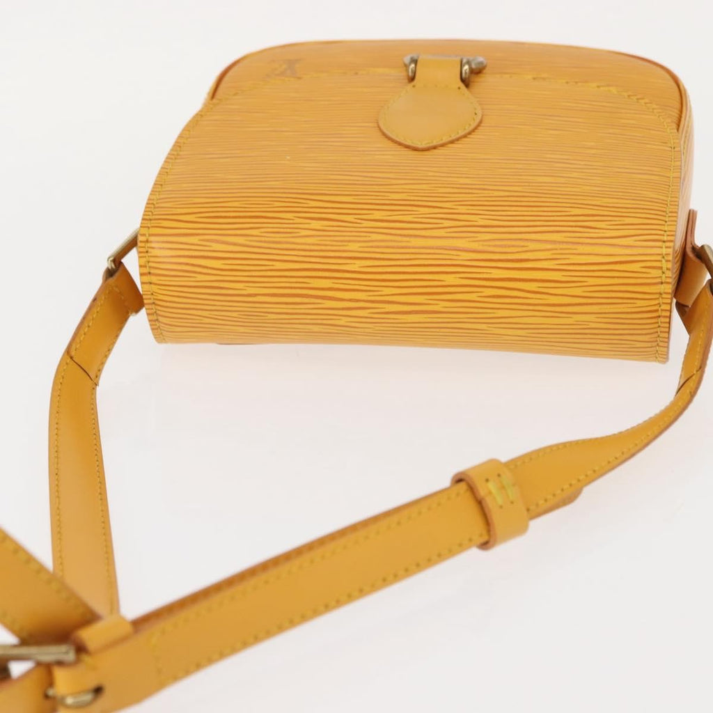 Louis Vuitton Saint Cloud Handbag Epi Leather Yellow Leather Shoulder Bag Bag (Pre-Owned)