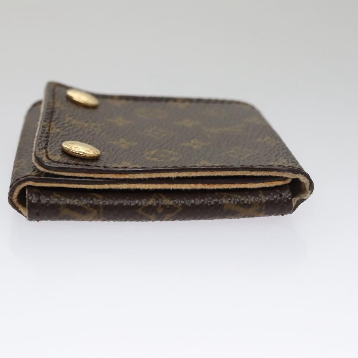 Louis Vuitton Case Jewelry Box Canvas Brown Canvas Wallets Accessory (Pre-Owned)