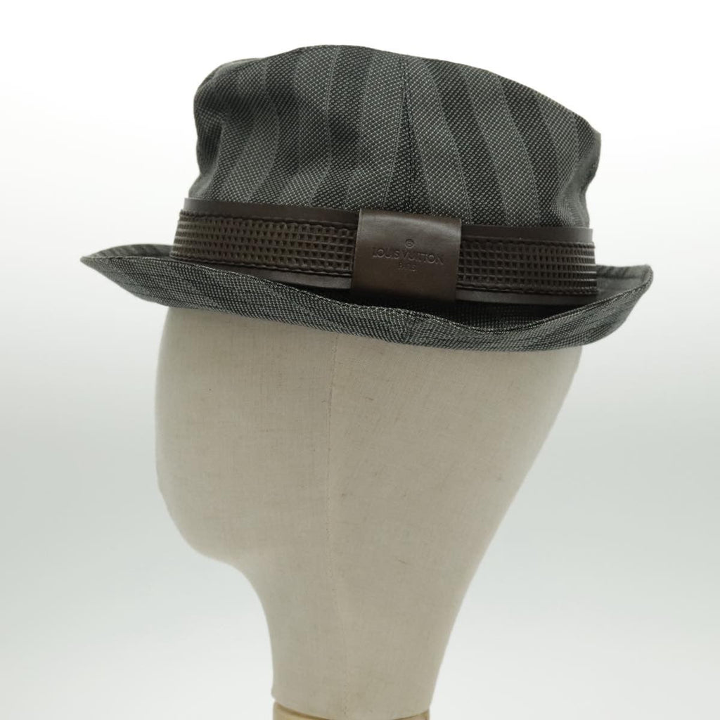 Louis Vuitton Lv Graphical Hat Cotton Gray Cotton Head Accessory Accessory (Pre-Owned)