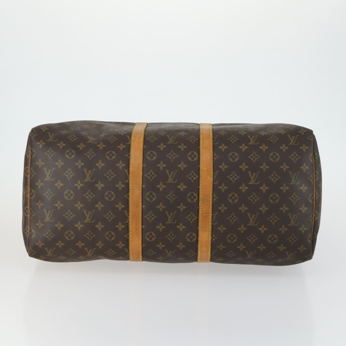 Louis Vuitton Keepall Bag Monogram Canvas Brown Canvas Travel Bag Bag (Pre-Owned)